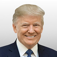 A photograph of Donald Trump